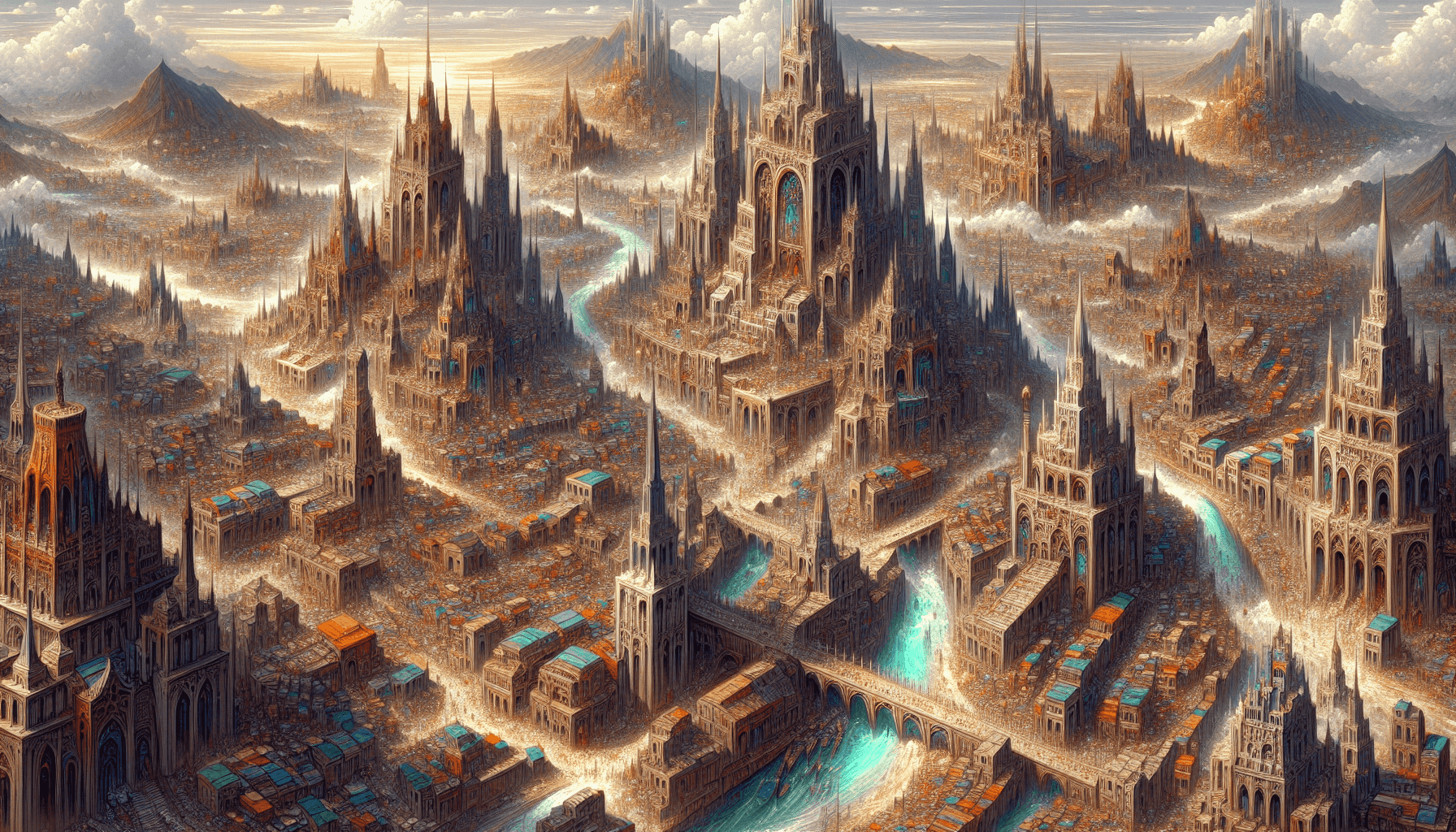 Fantasy cityscape